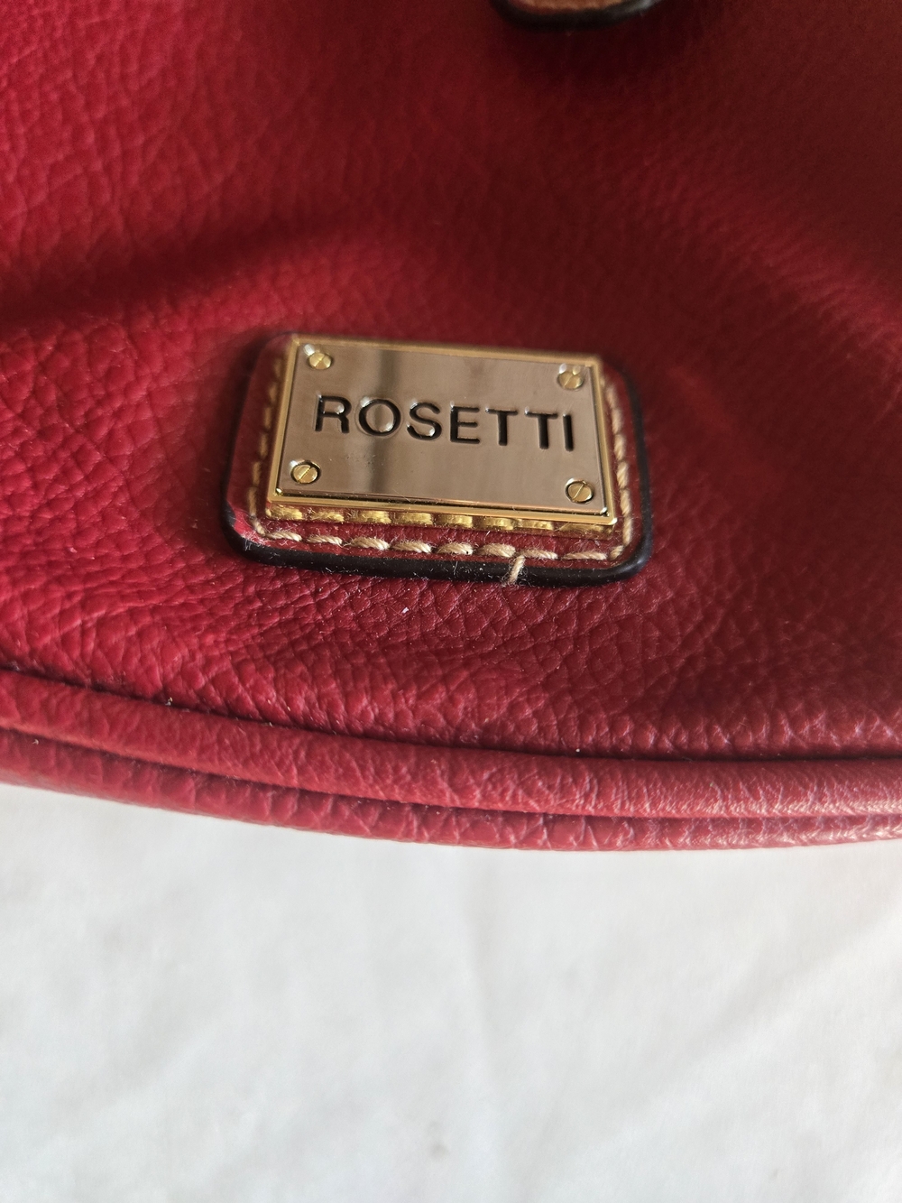 Rosetti Crimson Leatherette Handbag Bag - Picture 15 of 16